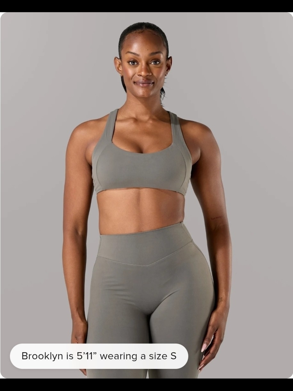 *NWT* Alphalete Corinna Bra C/D - Pewter